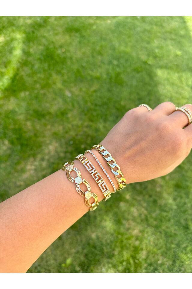 Xuping Klasik Kalın Ezme Zincir Bileklik