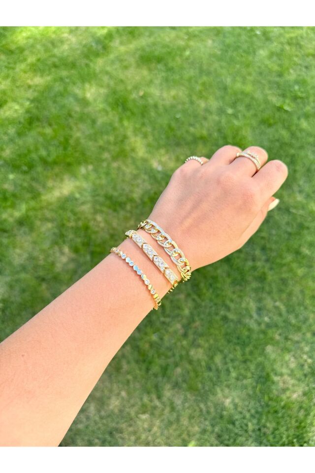 Xuping Zirkon Taş Detaylı Bileklik