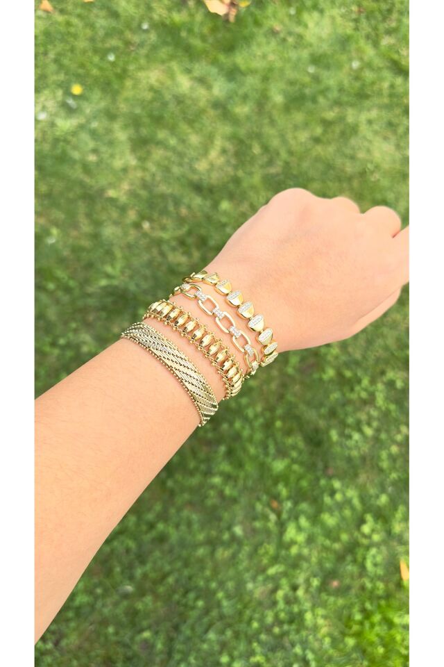 Xuping Zirkon Taş Detaylı Lopez Bileklik