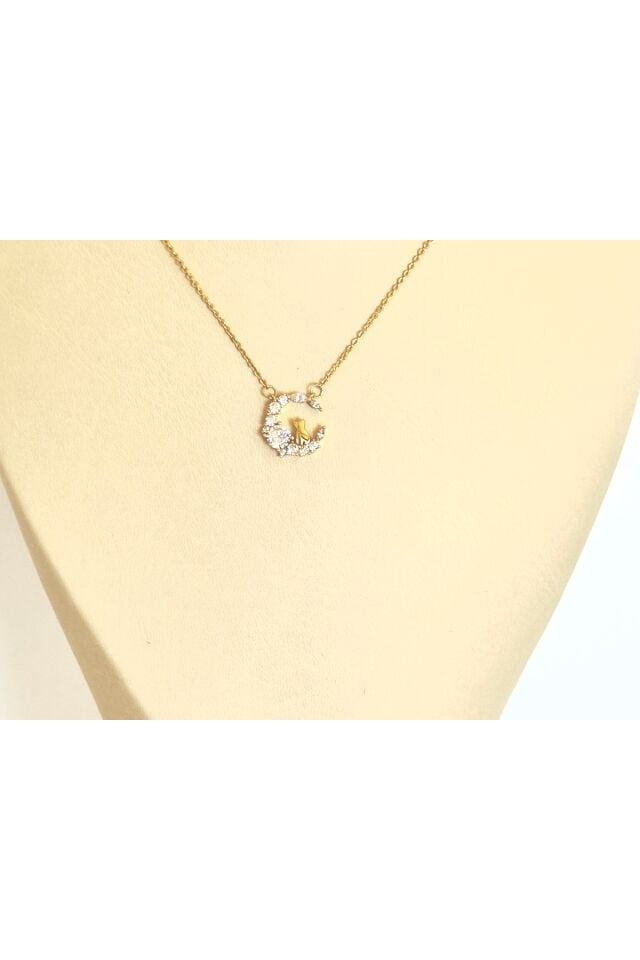 Xuping Moon Cat Kedi Kolye