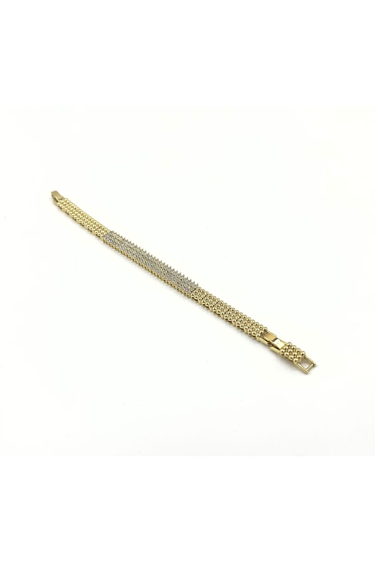 Xuping Zirkon Taş Detaylı Bileklik Altın - 17 Cm