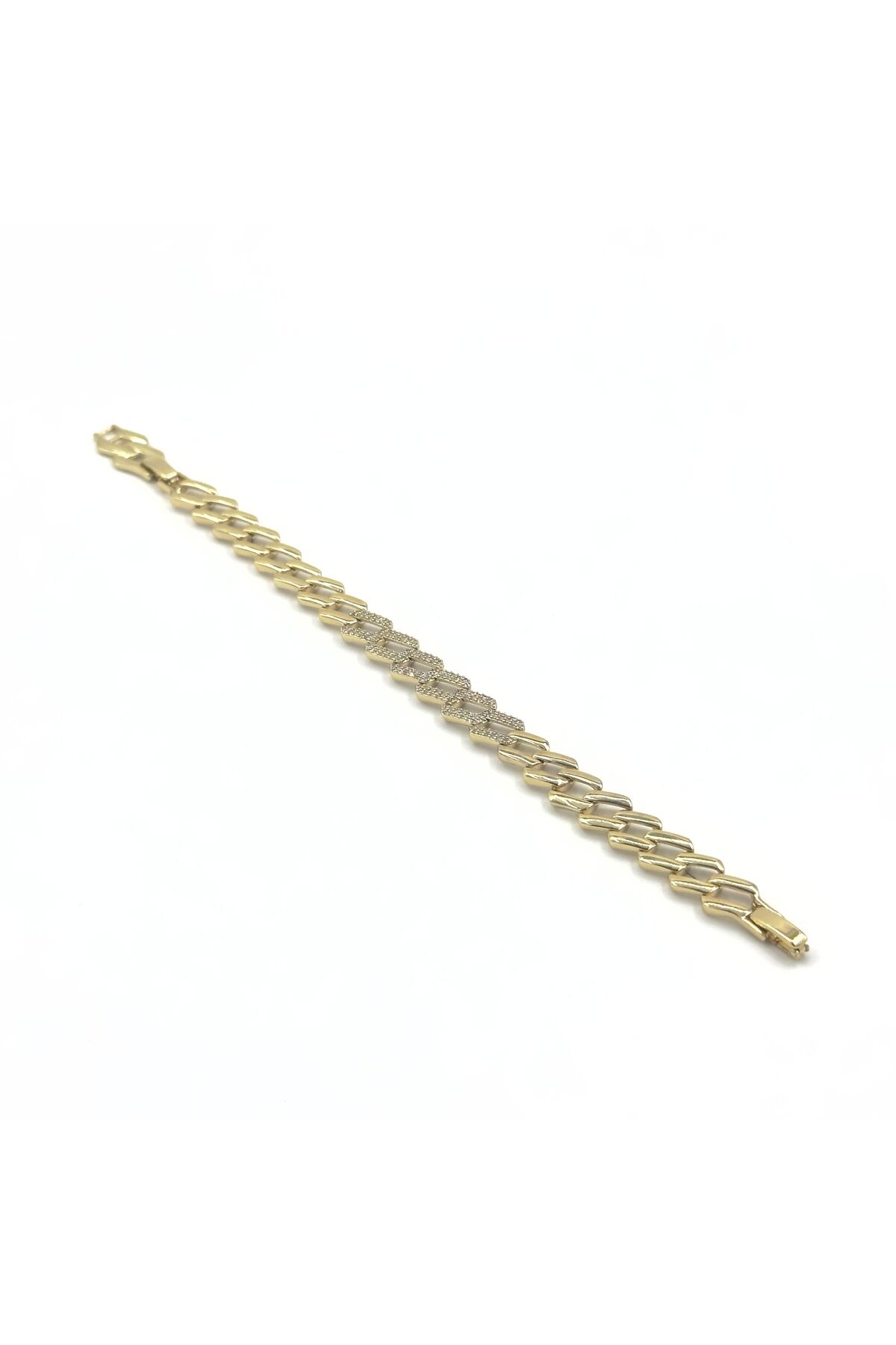 Xuping Zirkon Taşlı Gurmet Modeli Bileklik Altın - 17 Cm