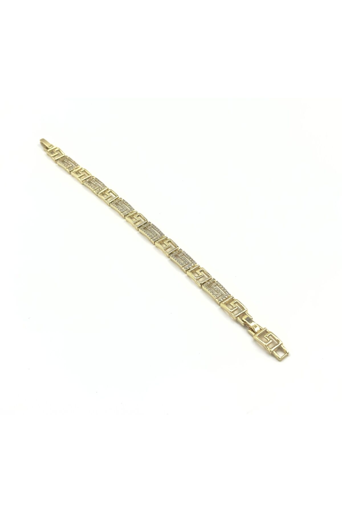 Xuping Greek Key VRSCE Bileklik Altın - 17 Cm