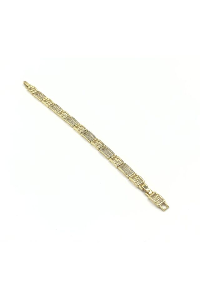 Xuping Greek Key VRSCE Bileklik Altın - 17 Cm
