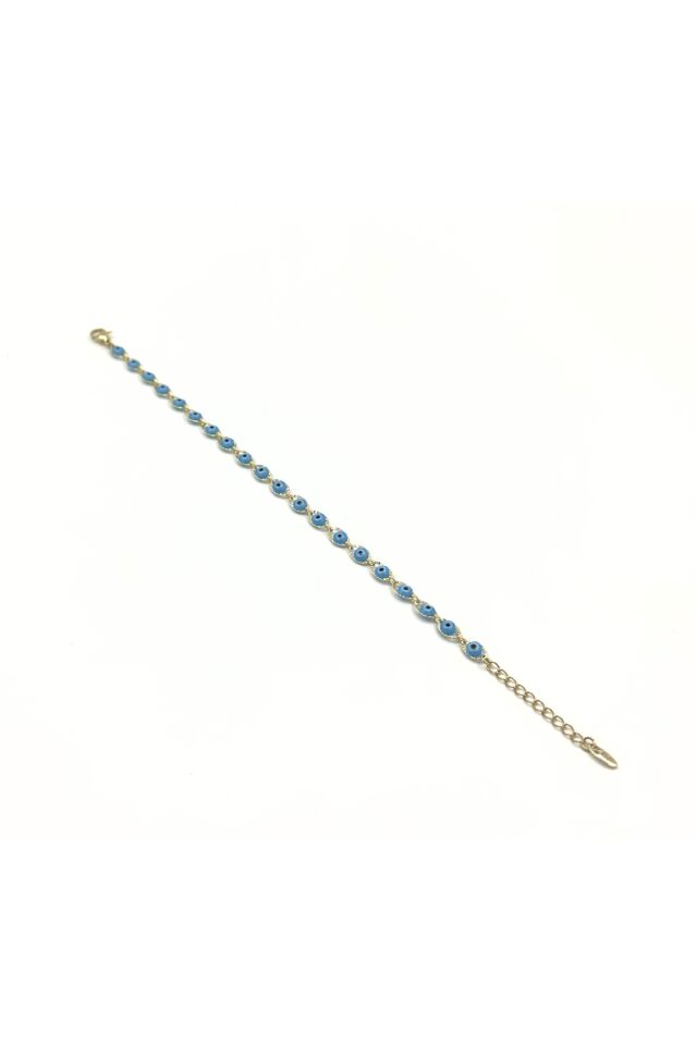 Xuping Nazar Boncuk Mavi Bileklik Altın - 17 Cm
