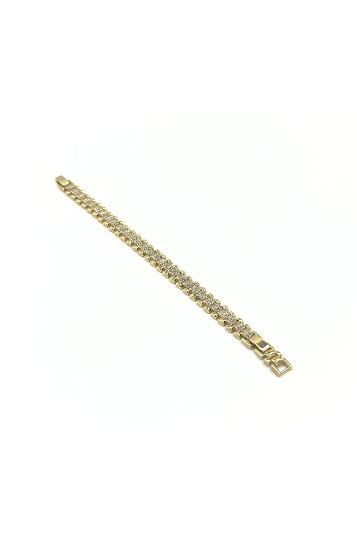 Xuping Zirkon Taşlı Minimal RLX Bileklik Altın - 16 Cm