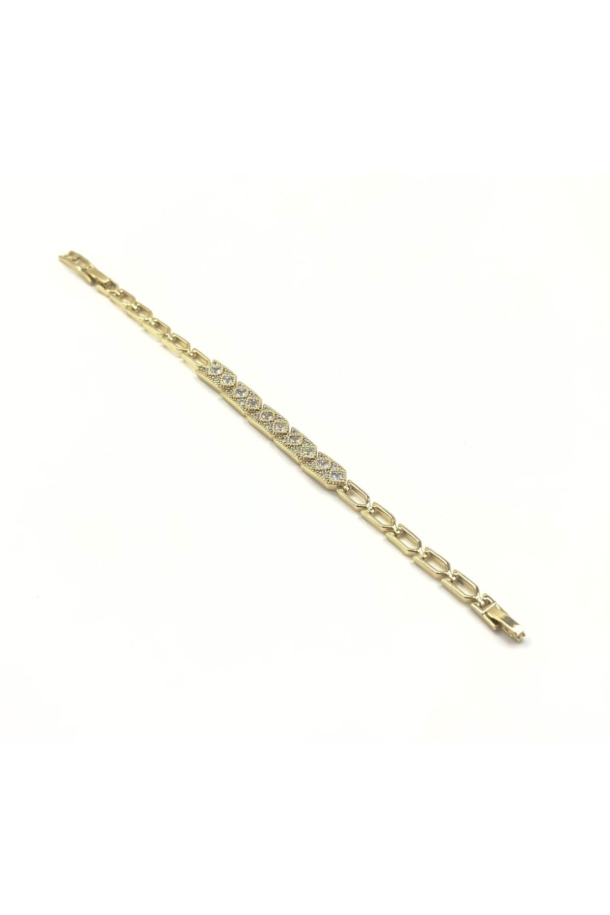 Xuping Zirkon Taş Detaylı Bileklik Altın - 17 Cm